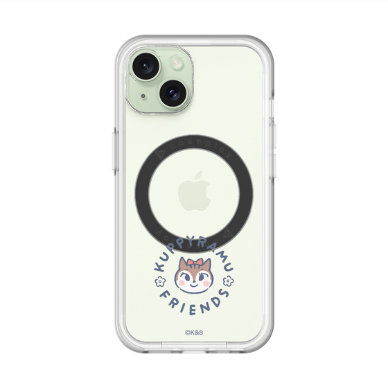 スリムプロテクションプレミアムケース with MagSafe［ クピラムフレンズ - ロゴ - ラム ］