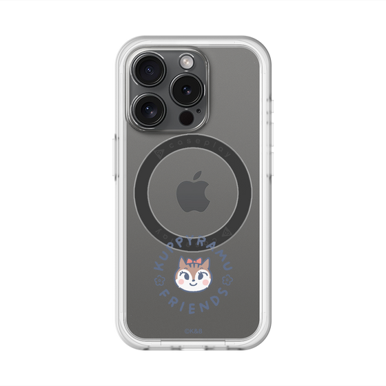 スリムプロテクションプレミアムケース with MagSafe［ クピラムフレンズ - ロゴ - ラム ］