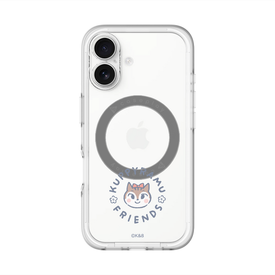 スリムプロテクションプレミアムケース with MagSafe［ クピラムフレンズ - ロゴ - ラム ］