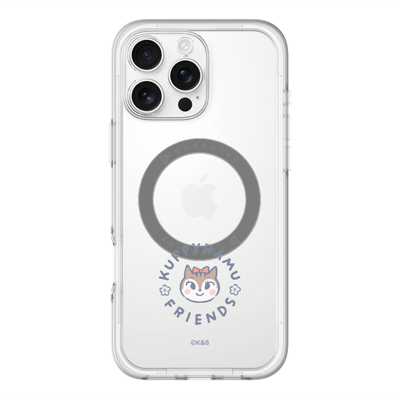 スリムプロテクションプレミアムケース with MagSafe［ クピラムフレンズ - ロゴ - ラム ］