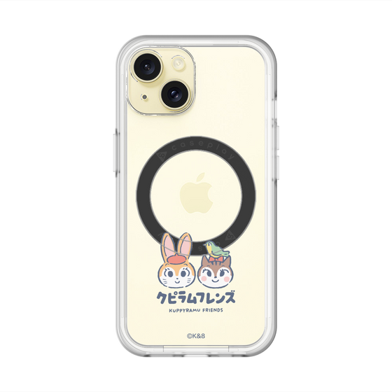 スリムプロテクションプレミアムケース with MagSafe［ クピラムフレンズ - ロゴ - 仲良し ］
