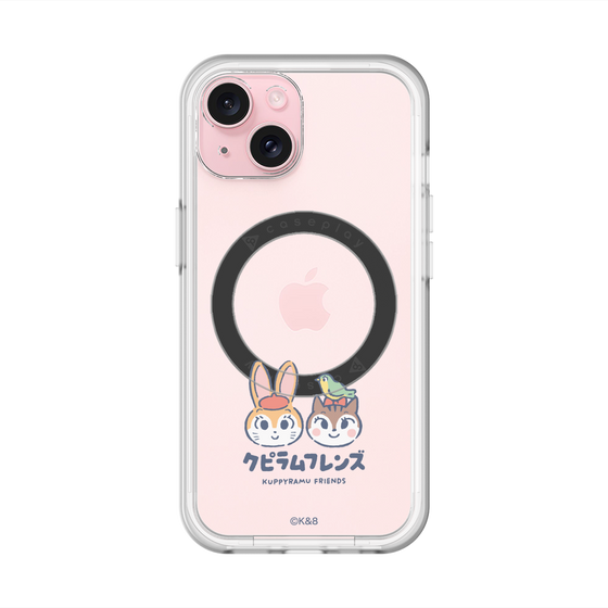 スリムプロテクションプレミアムケース with MagSafe［ クピラムフレンズ - ロゴ - 仲良し ］