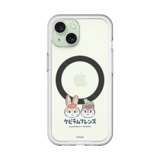 スリムプロテクションプレミアムケース with MagSafe［ クピラムフレンズ - ロゴ - 仲良し ］