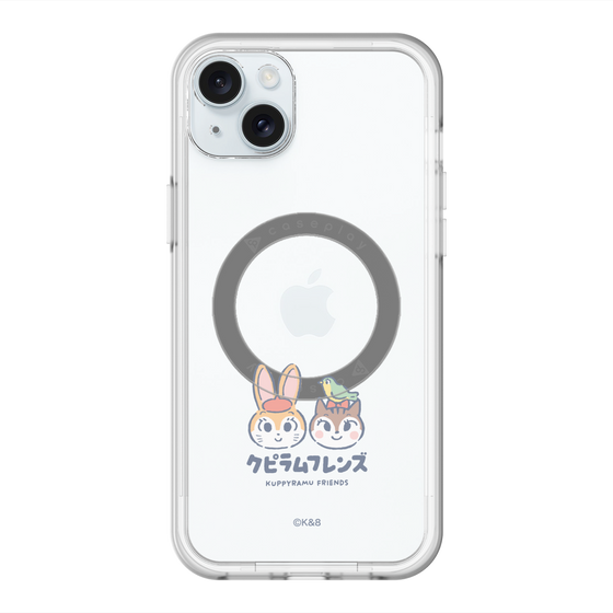 スリムプロテクションプレミアムケース with MagSafe［ クピラムフレンズ - ロゴ - 仲良し ］