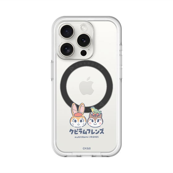 スリムプロテクションプレミアムケース with MagSafe［ クピラムフレンズ - ロゴ - 仲良し ］