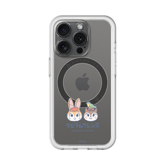スリムプロテクションプレミアムケース with MagSafe［ クピラムフレンズ - ロゴ - 仲良し ］
