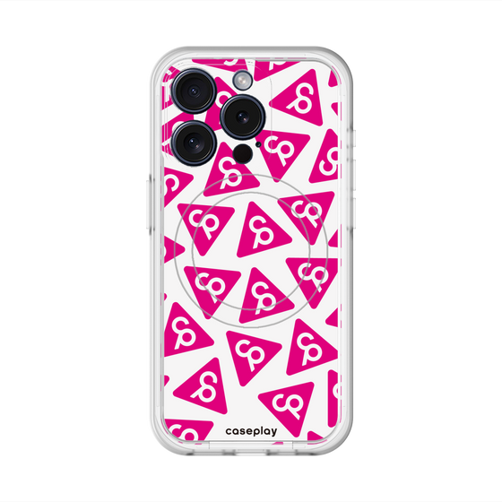 スリムプロテクションプレミアムケース with MagSafe［ オリジナル - CASEPLAYロゴマーク - ピンク ］