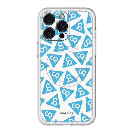 スリムプロテクションプレミアムケース with MagSafe［ オリジナル - CASEPLAYロゴマーク - ライトブルー ］