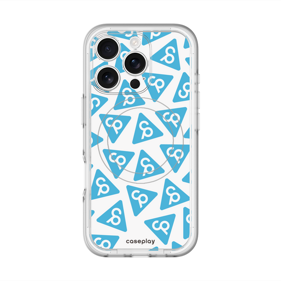 スリムプロテクションプレミアムケース with MagSafe［ オリジナル - CASEPLAYロゴマーク - ライトブルー ］