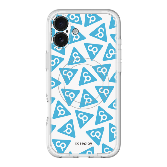 スリムプロテクションプレミアムケース with MagSafe［ オリジナル - CASEPLAYロゴマーク - ライトブルー ］