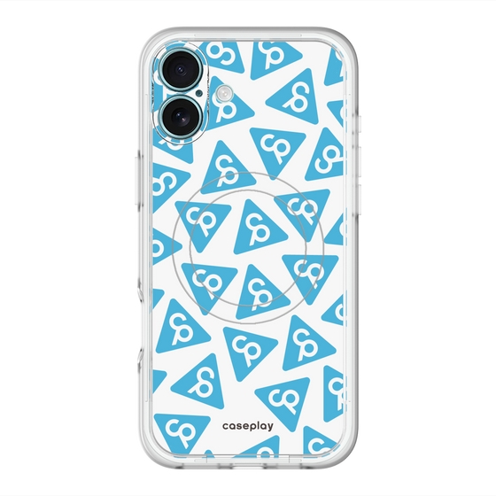 スリムプロテクションプレミアムケース with MagSafe［ オリジナル - CASEPLAYロゴマーク - ライトブルー ］
