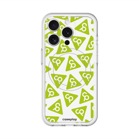 スリムプロテクションプレミアムケース with MagSafe［ オリジナル - CASEPLAYロゴマーク - グリーン ］