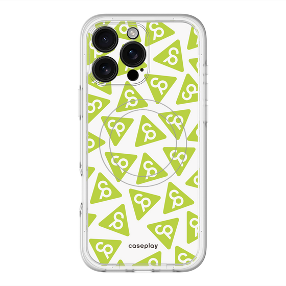 スリムプロテクションプレミアムケース with MagSafe［ オリジナル - CASEPLAYロゴマーク - グリーン ］