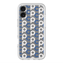 スリムプロテクションプレミアムケース with MagSafe［ オリジナル - CASEPLAYイニシャル総柄 - ネイビー ］