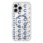 スリムプロテクションプレミアムケース with MagSafe［ オリジナル - CASEPLAYイニシャル総柄 - ネイビー ］