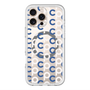 スリムプロテクションプレミアムケース with MagSafe［ オリジナル - CASEPLAYイニシャル総柄 - ネイビー ］