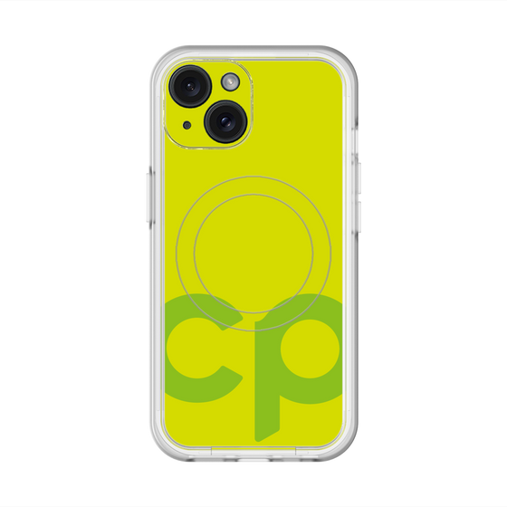 スリムプロテクションプレミアムケース with MagSafe［ オリジナル - CASEPLAYイニシャル - グリーン ］