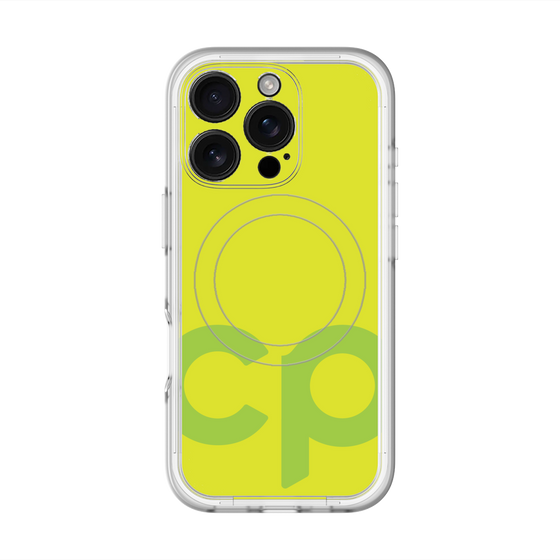 スリムプロテクションプレミアムケース with MagSafe［ オリジナル - CASEPLAYイニシャル - グリーン ］