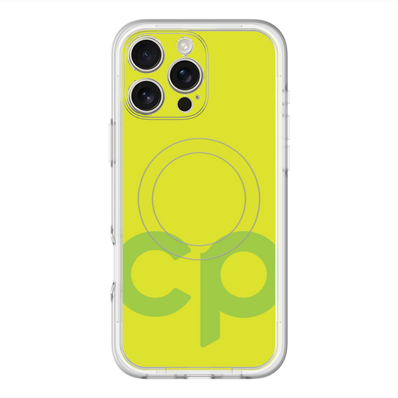 スリムプロテクションプレミアムケース with MagSafe［ オリジナル - CASEPLAYイニシャル - グリーン ］