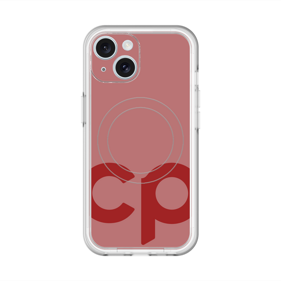 スリムプロテクションプレミアムケース with MagSafe［ オリジナル - CASEPLAYイニシャル - レッド ］