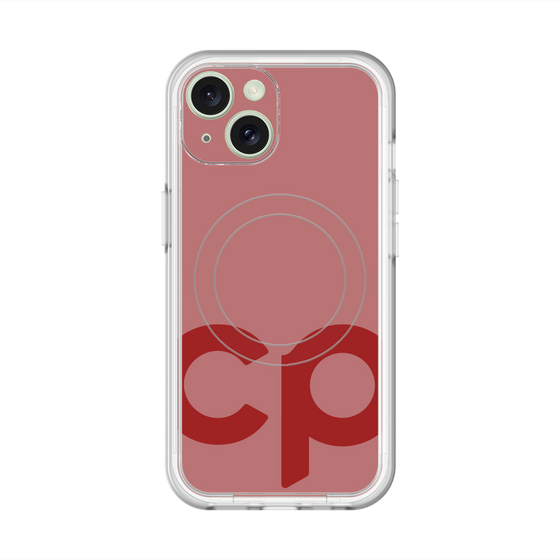 スリムプロテクションプレミアムケース with MagSafe［ オリジナル - CASEPLAYイニシャル - レッド ］