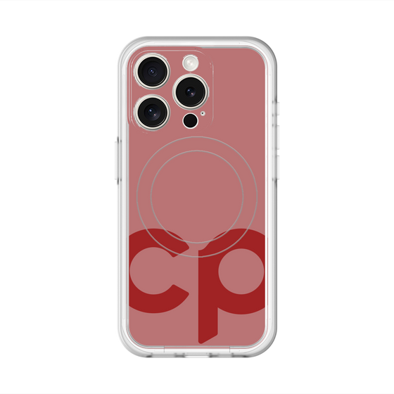 スリムプロテクションプレミアムケース with MagSafe［ オリジナル - CASEPLAYイニシャル - レッド ］
