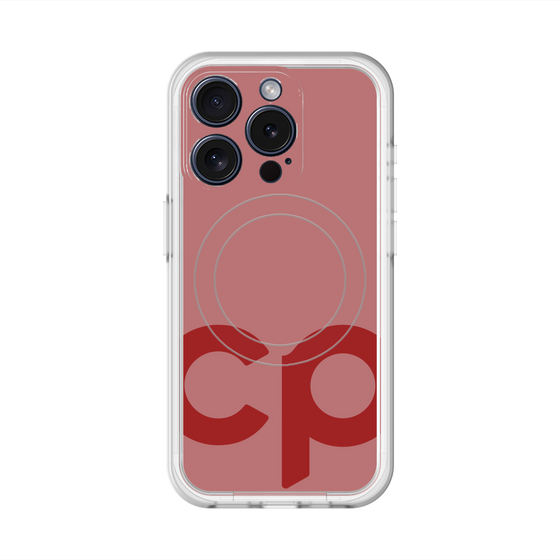 スリムプロテクションプレミアムケース with MagSafe［ オリジナル - CASEPLAYイニシャル - レッド ］