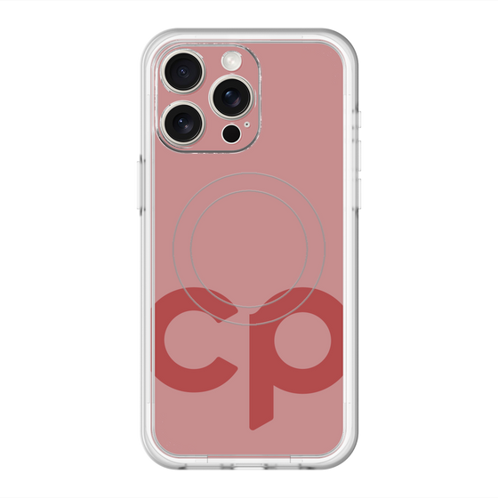 スリムプロテクションプレミアムケース with MagSafe［ オリジナル - CASEPLAYイニシャル - レッド ］
