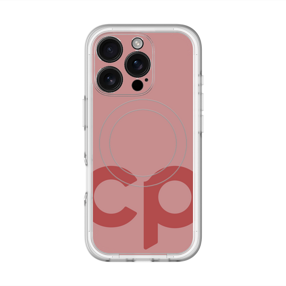 スリムプロテクションプレミアムケース with MagSafe［ オリジナル - CASEPLAYイニシャル - レッド ］