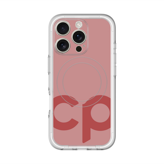 スリムプロテクションプレミアムケース with MagSafe［ オリジナル - CASEPLAYイニシャル - レッド ］