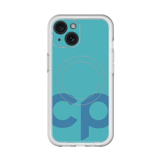 スリムプロテクションプレミアムケース with MagSafe［ オリジナル - CASEPLAYイニシャル - ライトブルー ］