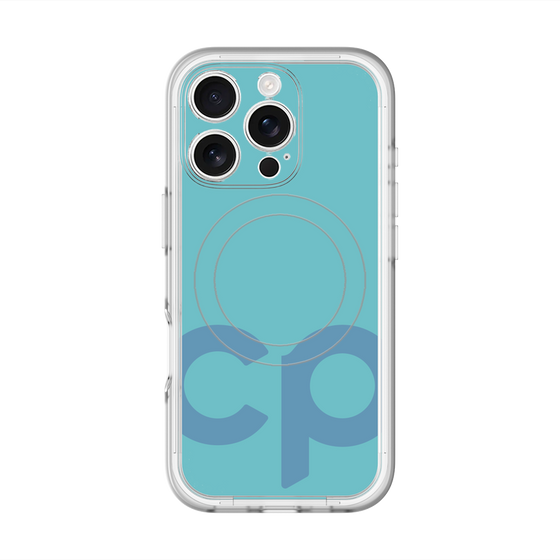 スリムプロテクションプレミアムケース with MagSafe［ オリジナル - CASEPLAYイニシャル - ライトブルー ］