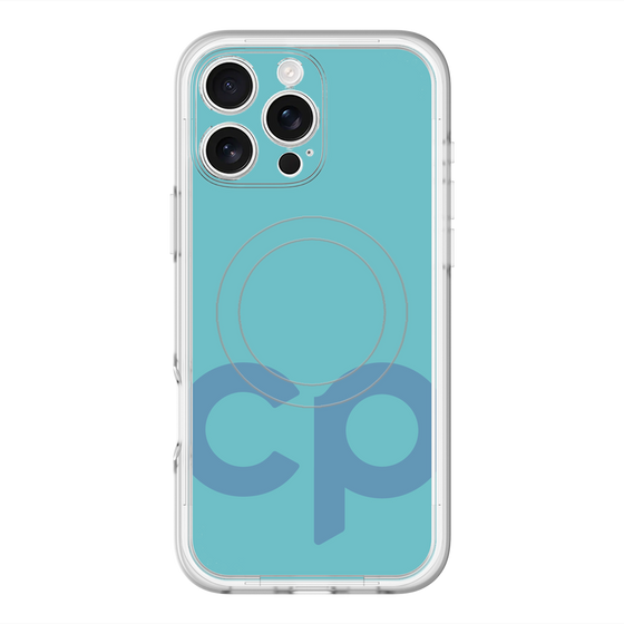 スリムプロテクションプレミアムケース with MagSafe［ オリジナル - CASEPLAYイニシャル - ライトブルー ］