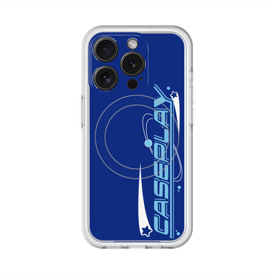 スリムプロテクションプレミアムケース with MagSafe［ オリジナル - Y2Kアレンジ - ブルー ］