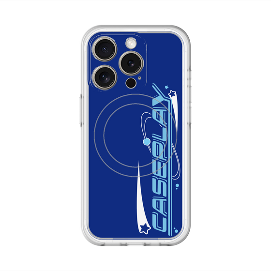 スリムプロテクションプレミアムケース with MagSafe［ オリジナル - Y2Kアレンジ - ブルー ］