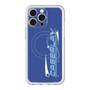 スリムプロテクションプレミアムケース with MagSafe［ オリジナル - Y2Kアレンジ - ブルー ］