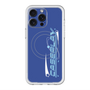スリムプロテクションプレミアムケース with MagSafe［ オリジナル - Y2Kアレンジ - ブルー ］