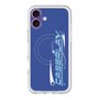 スリムプロテクションプレミアムケース with MagSafe［ オリジナル - Y2Kアレンジ - ブルー ］