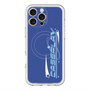 スリムプロテクションプレミアムケース with MagSafe［ オリジナル - Y2Kアレンジ - ブルー ］