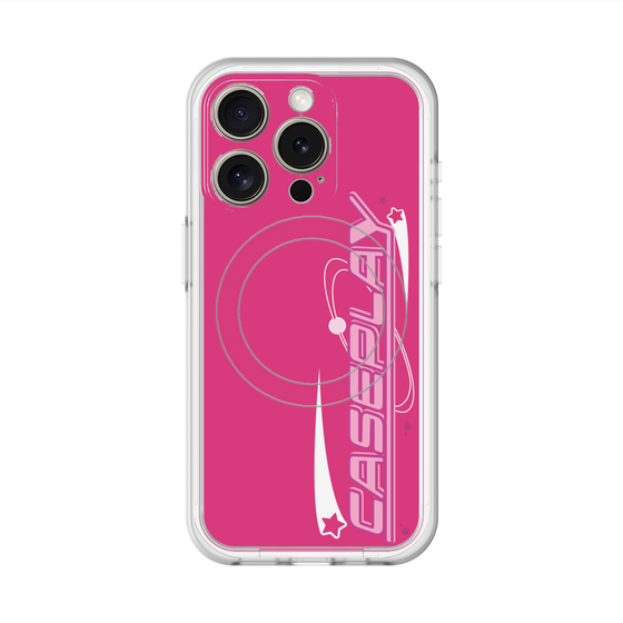 スリムプロテクションプレミアムケース with MagSafe［ オリジナル - Y2Kアレンジ - ピンク ］
