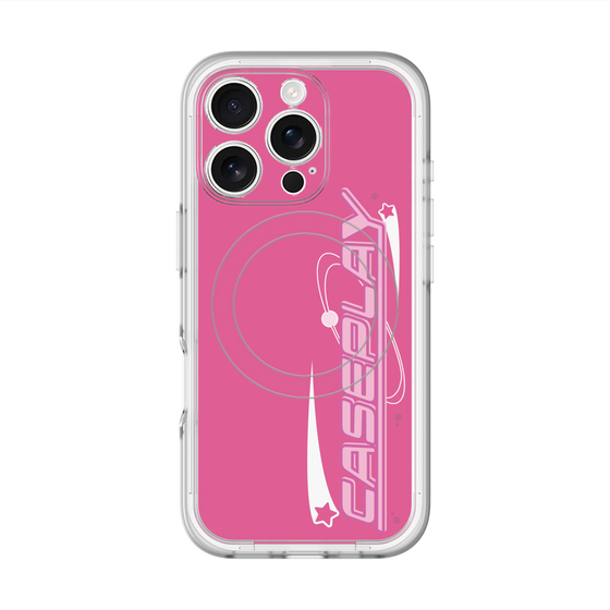 スリムプロテクションプレミアムケース with MagSafe［ オリジナル - Y2Kアレンジ - ピンク ］