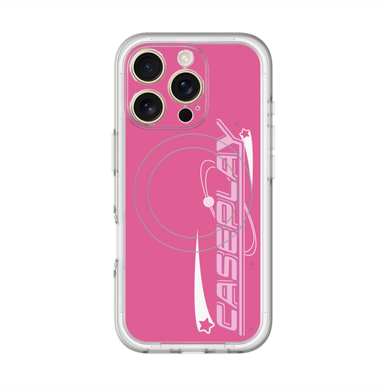 スリムプロテクションプレミアムケース with MagSafe［ オリジナル - Y2Kアレンジ - ピンク ］