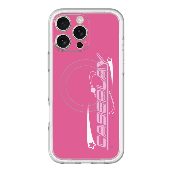 スリムプロテクションプレミアムケース with MagSafe［ オリジナル - Y2Kアレンジ - ピンク ］