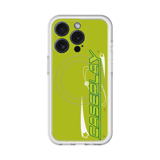 スリムプロテクションプレミアムケース with MagSafe［ オリジナル - Y2Kアレンジ - グリーン ］