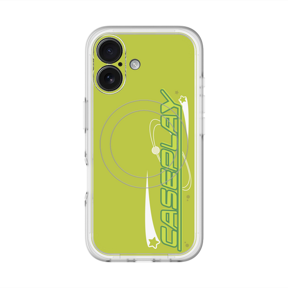 スリムプロテクションプレミアムケース with MagSafe［ オリジナル - Y2Kアレンジ - グリーン ］