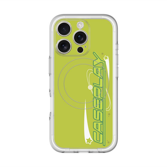 スリムプロテクションプレミアムケース with MagSafe［ オリジナル - Y2Kアレンジ - グリーン ］