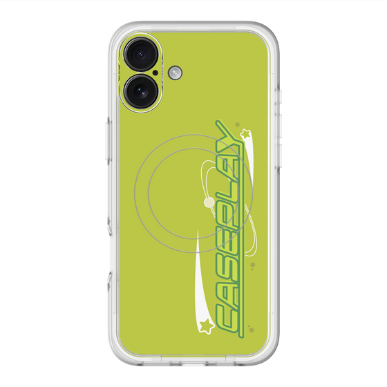 スリムプロテクションプレミアムケース with MagSafe［ オリジナル - Y2Kアレンジ - グリーン ］