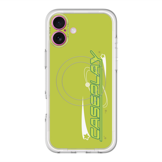 スリムプロテクションプレミアムケース with MagSafe［ オリジナル - Y2Kアレンジ - グリーン ］