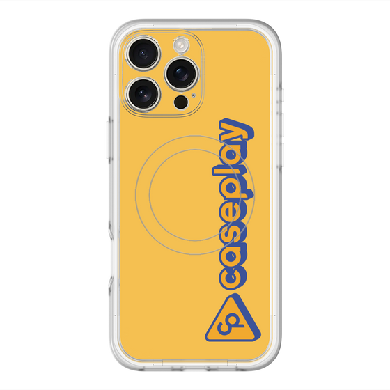 スリムプロテクションプレミアムケース with MagSafe［ オリジナル - CASEPLAYロゴタイプ - オレンジ ］