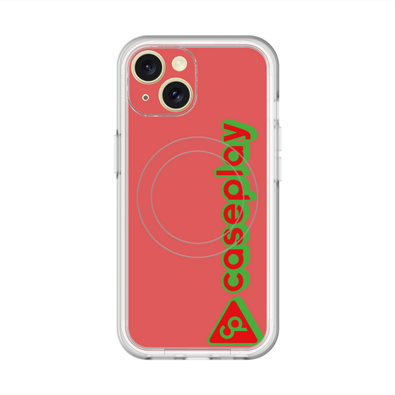 スリムプロテクションプレミアムケース with MagSafe［ オリジナル - CASEPLAYロゴタイプ - レッド ］
